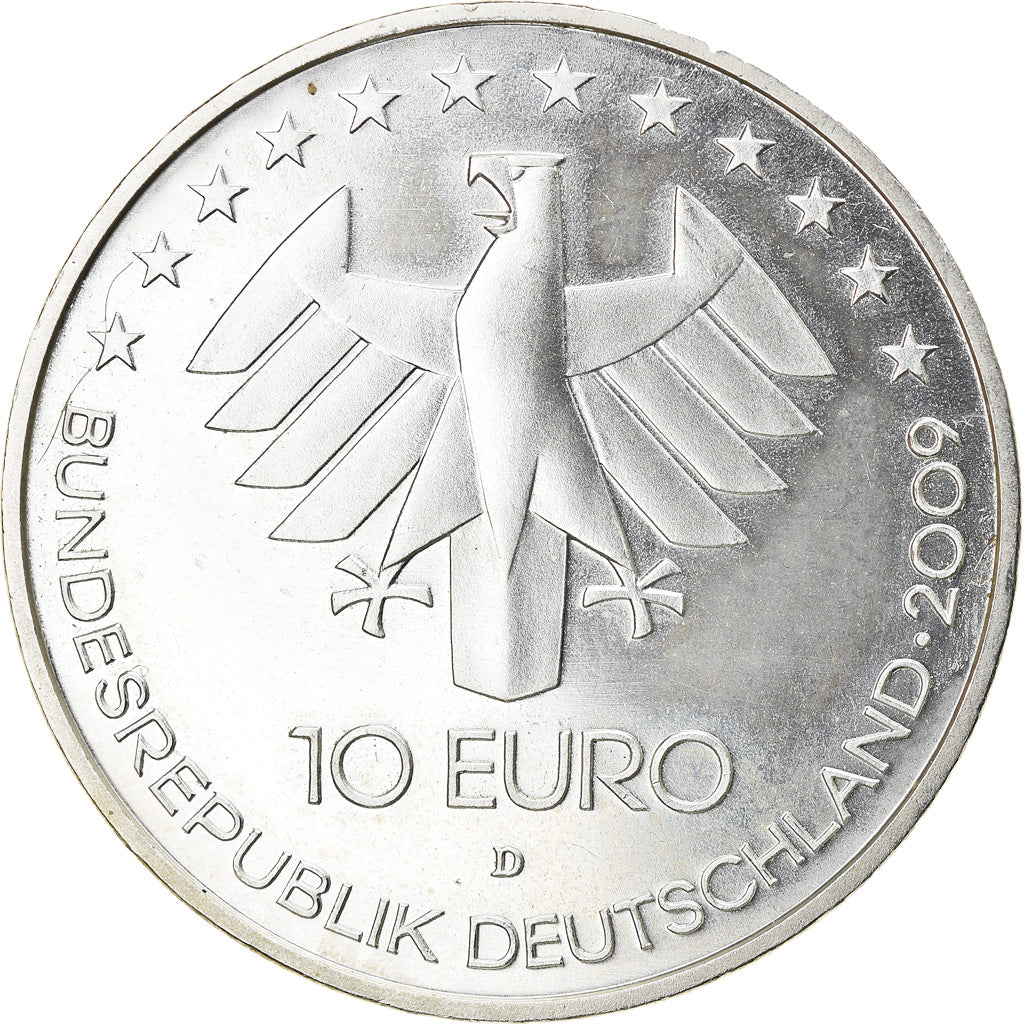 GERMANY - FEDERAL REPUBLIC, 10 Euro, Aerospace Expo, 2009, Munich, MS(63)
