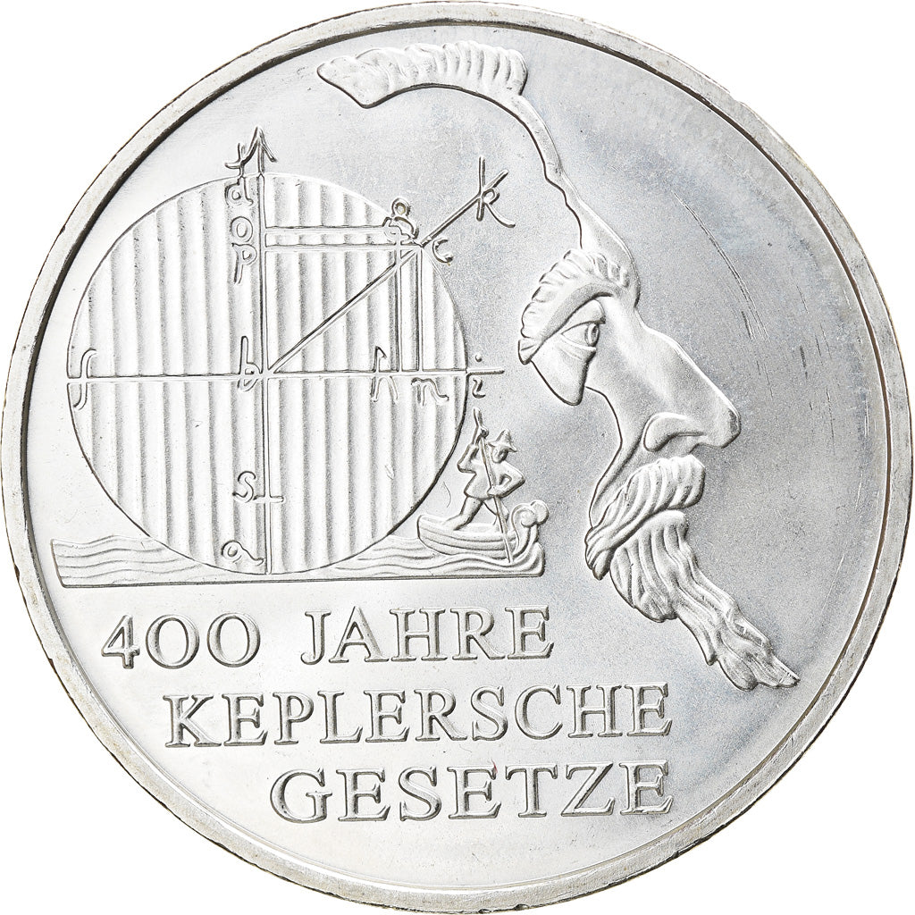 GERMANY - FEDERAL REPUBLIC, 10 Euro, Kepler's Laws, 2009, Stuttgart, MS(65-70)