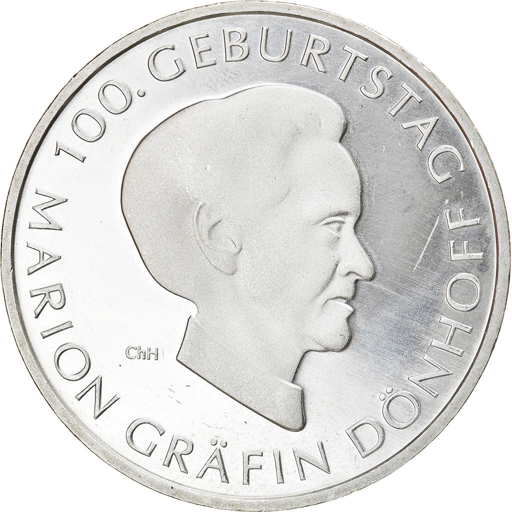 GERMANY - FEDERAL REPUBLIC, 10 Euro, Marion Countess Dönhoff, 2009, Hambourg