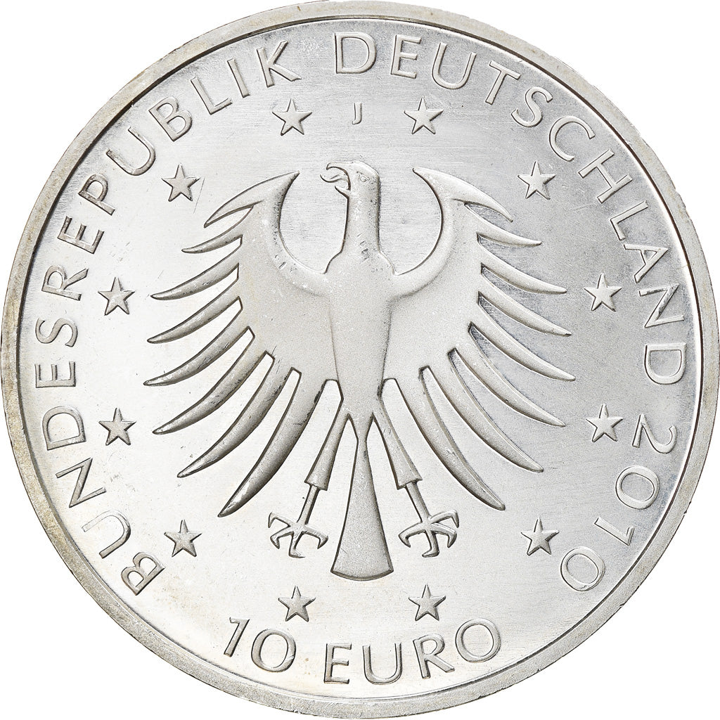 GERMANY - FEDERAL REPUBLIC, 10 Euro, Robert Schumann, 2010, Hambourg, BE