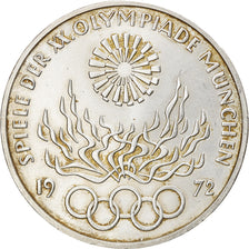 Coin, GERMANY - FEDERAL REPUBLIC, 10 Mark, 1972, Hamburg, AU(50-53), Silver