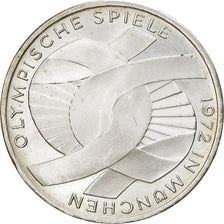Monnaie, République fédérale allemande, 10 Mark, 1972, Hambourg, TTB+