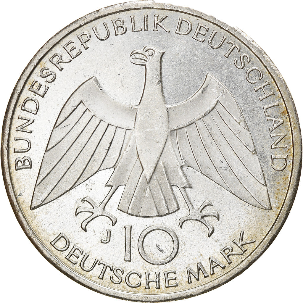 Monnaie, République fédérale allemande, 10 Mark, 1972, Hambourg, TTB+