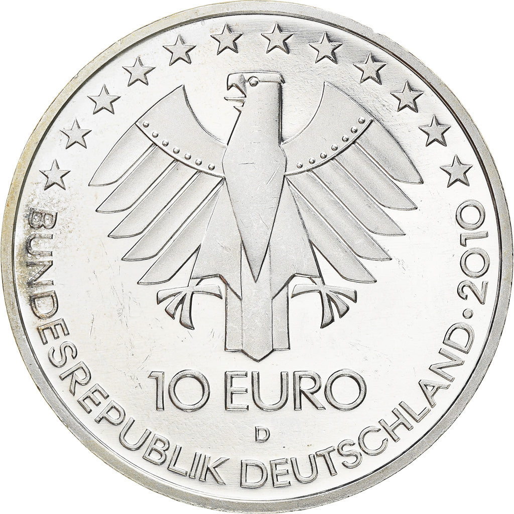 GERMANY - FEDERAL REPUBLIC, 10 Euro, 175 Years German Railroad, 2010, Munich