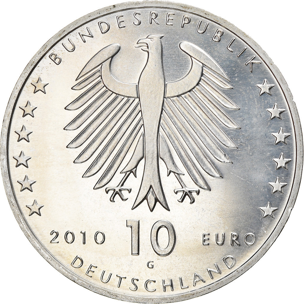 République fédérale allemande, 10 Euro, Konrad Zuse, 2010, Karlsruhe, BE