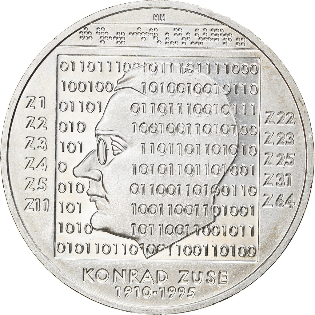 GERMANY - FEDERAL REPUBLIC, 10 Euro, Konrad Zuse, 2010, Karlsruhe, BE
