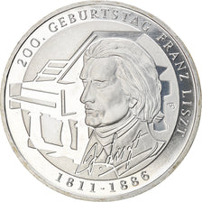 Germany, 10 Euro, Franz Listz, 2011, Karlsruhe, BE, MS(65-70), Silver, KM:295