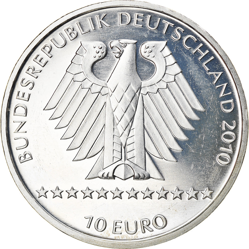 GERMANY - FEDERAL REPUBLIC, 10 Euro, FIS-Alpine Ski, 2011, Stuttgart, BE