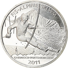 GERMANY - FEDERAL REPUBLIC, 10 Euro, FIS-Alpine Ski, 2011, Stuttgart, BE