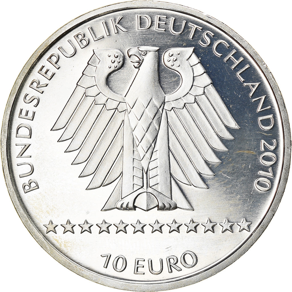 GERMANY - FEDERAL REPUBLIC, 10 Euro, FIS-Alpine Ski, 2011, Stuttgart, BE