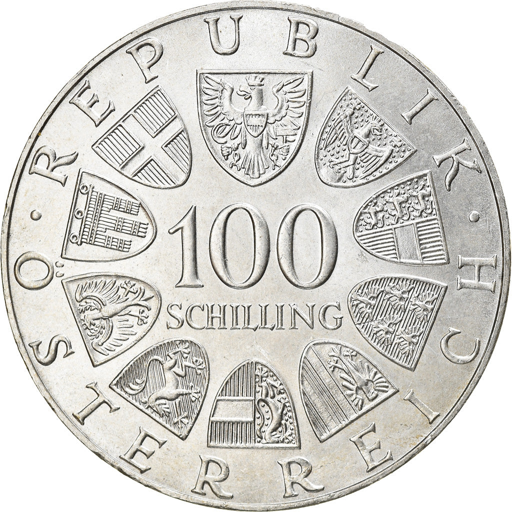 Coin, Austria, 100 Schilling, 1976, MS(63), Silver, KM:2930