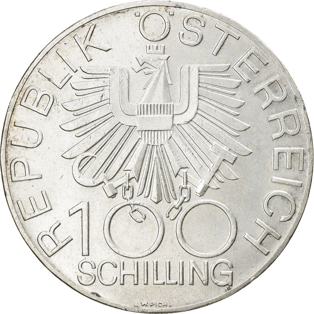 Coin, Austria, 100 Schilling, 1979, MS(60-62), Silver, KM:2942