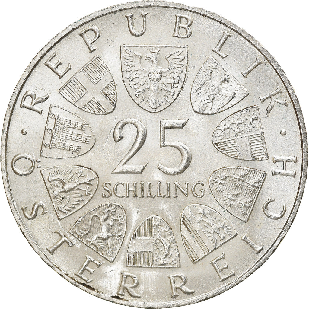 Coin, Austria, 25 Schilling, 1967, Vienne, AU(55-58), Silver, KM:2901
