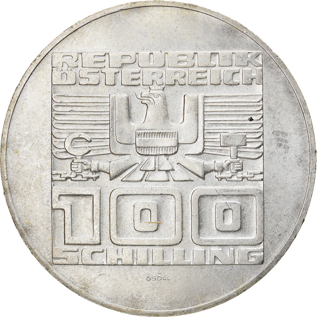 Monnaie, Autriche, Forteresse de Hohensalzburg, 100 Schilling, 1977, SPL