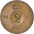 Coin, Sweden, Gustaf VI, 2 Öre, 1961, EF(40-45), Bronze, KM:821