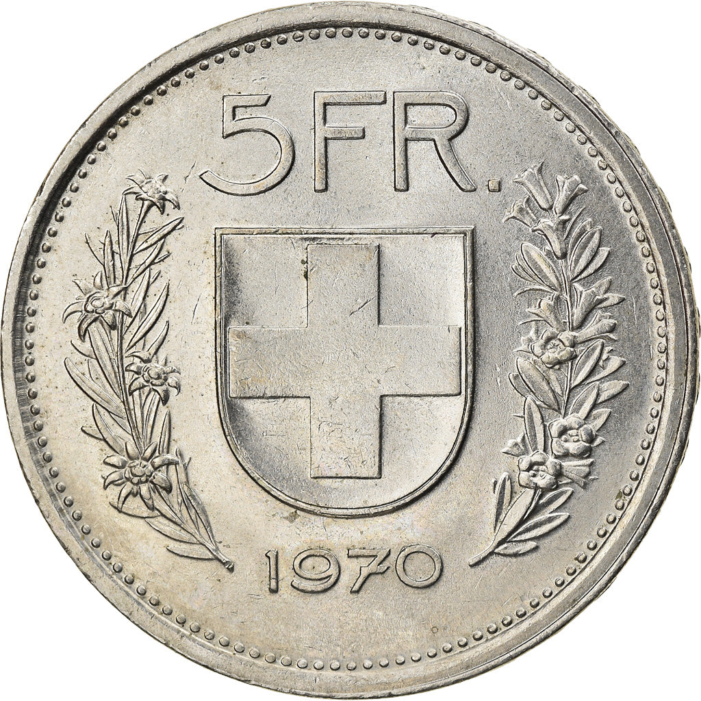Monnaie, Suisse, 5 Francs, 1970, Bern, TTB+, Copper-nickel, KM:40a.1