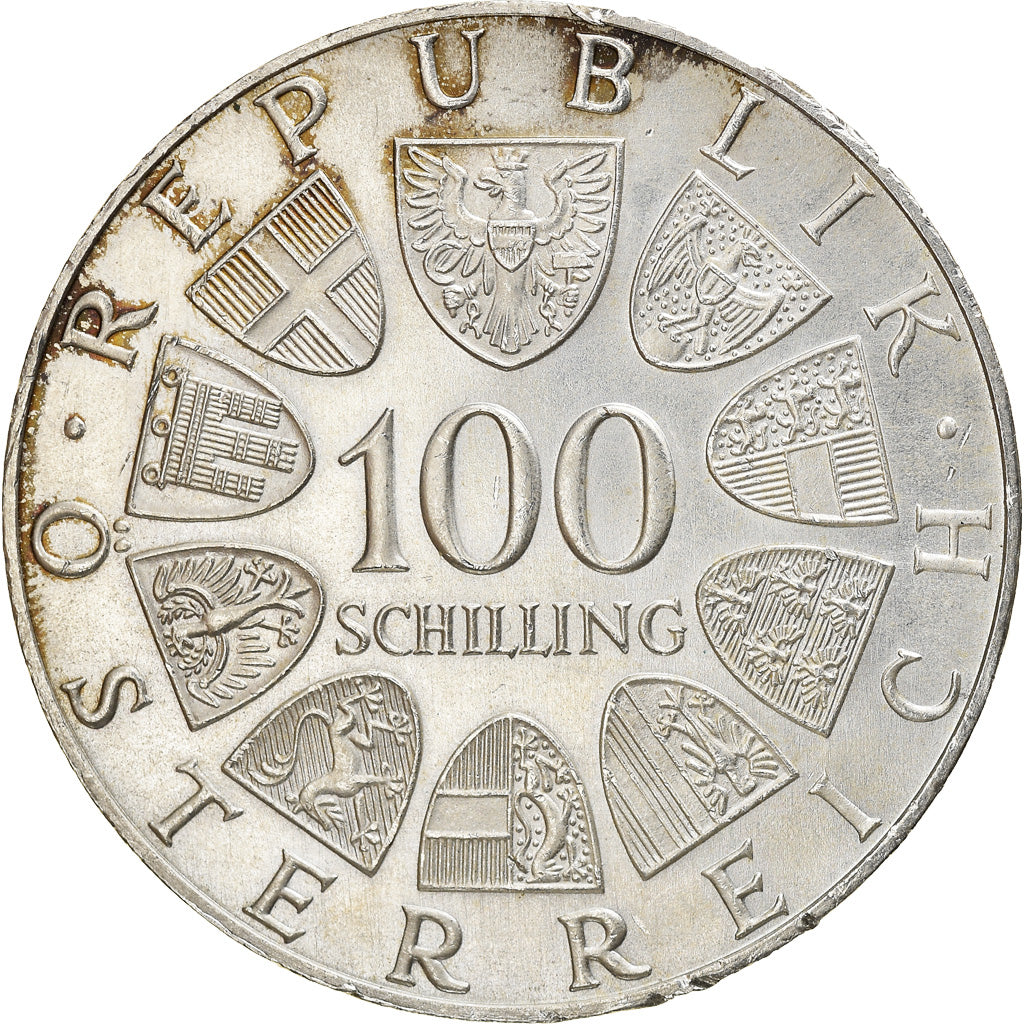 Münze, Österreich, 100 Schilling, 1975, SS+, Silber, KM:2923