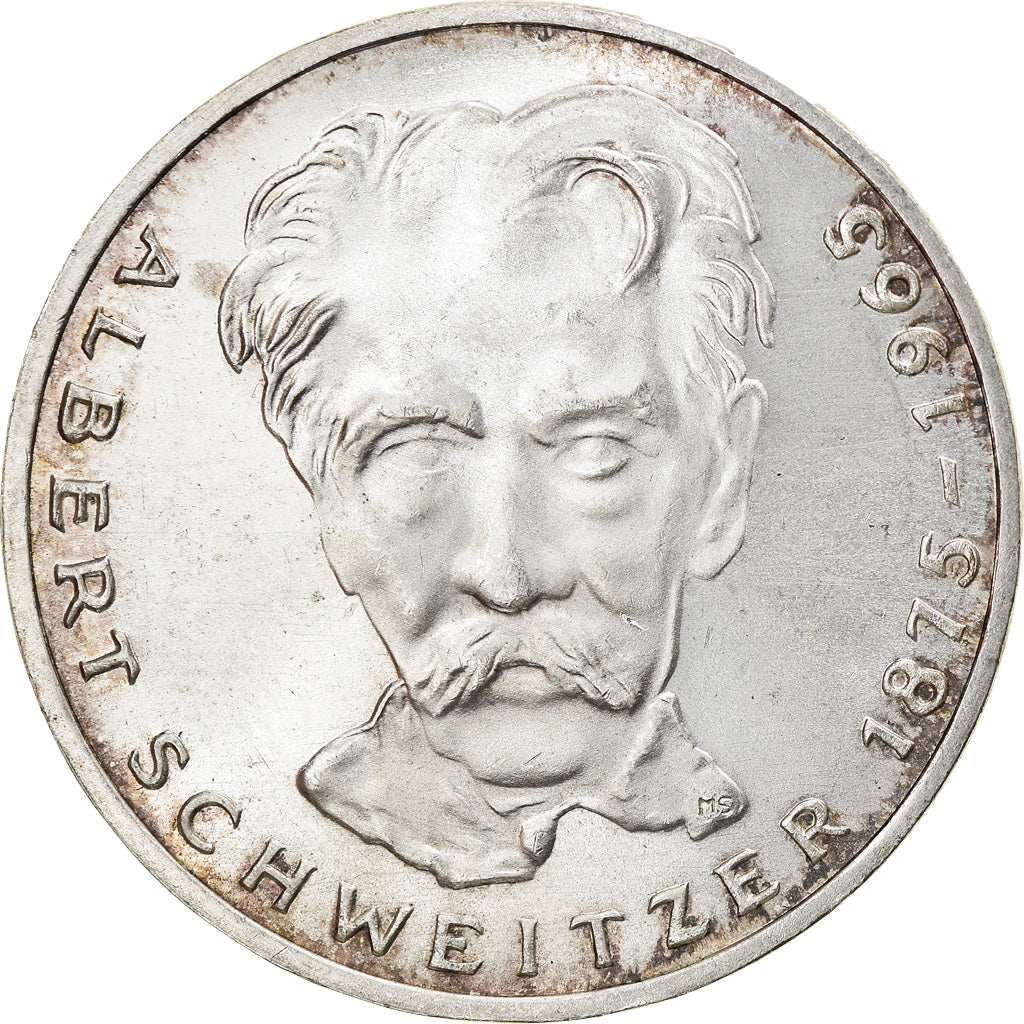 Coin, GERMANY - FEDERAL REPUBLIC, 5 Mark, 1975, Karlsruhe, Germany, EF(40-45)
