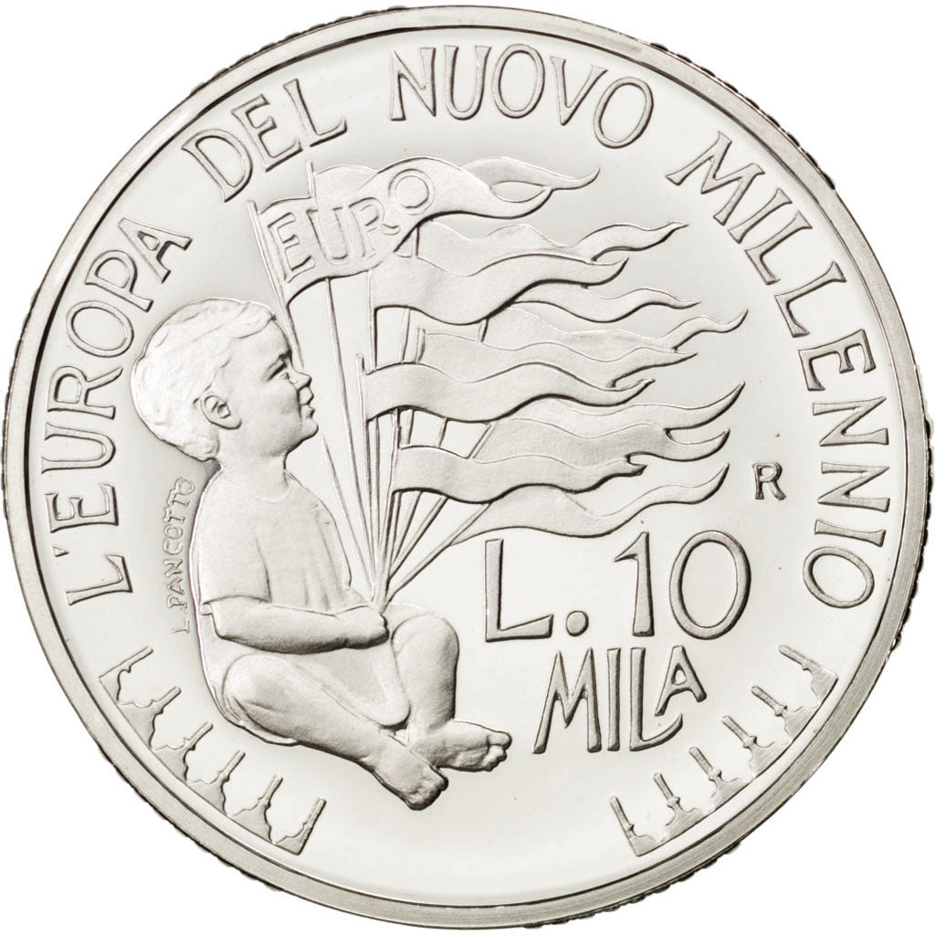 Coin, San Marino, 10000 Lire, 1998, MS(63), Silver, KM:387