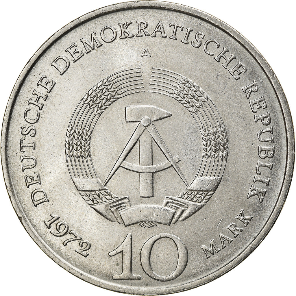 Coin, GERMAN-DEMOCRATIC REPUBLIC, 10 Mark, 1972, Berlin, EF(40-45)