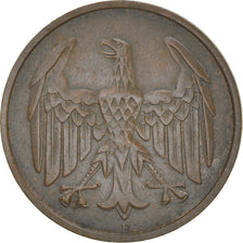Coin, GERMANY, WEIMAR REPUBLIC, 4 Reichspfennig, 1932, Stuttgart, EF(40-45)