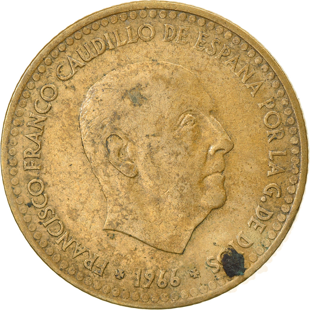 Munten, Spanje, Francisco Franco, caudillo, Peseta, 1971, FR, Aluminum-Bronze