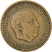 Munten, Spanje, Francisco Franco, caudillo, Peseta, 1962, FR+, Aluminum-Bronze