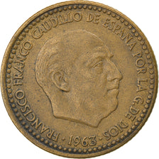 Coin, Spain, Francisco Franco, caudillo, Peseta, 1967, VF(30-35)