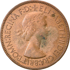 Coin, Great Britain, Elizabeth II, Penny, 1953, VF(30-35), Bronze, KM:883