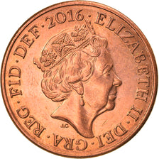 Coin, Great Britain, 2 Pence, 2016, EF(40-45), Copper Plated Steel, KM:1108