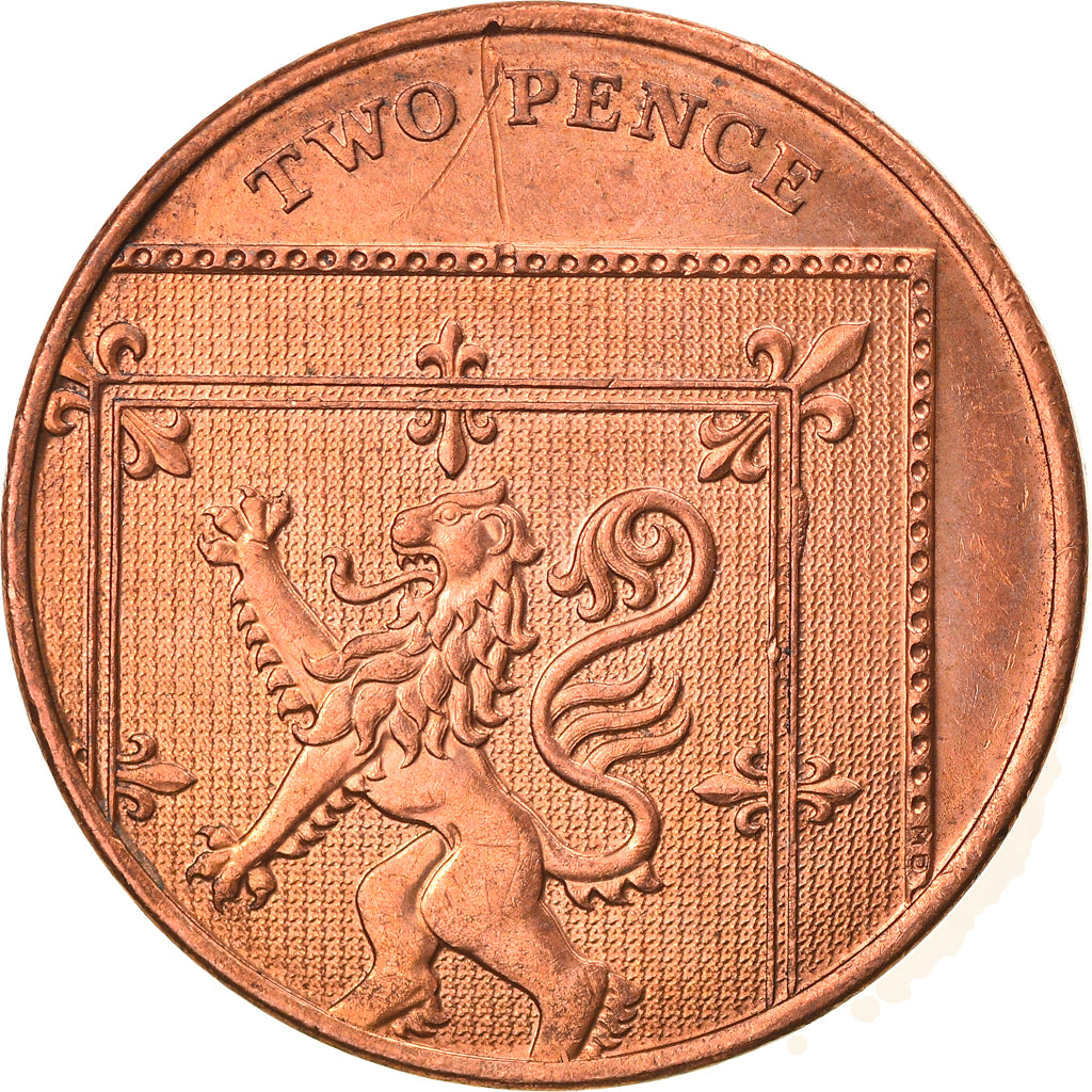 Coin, Great Britain, 2 Pence, 2016, EF(40-45), Copper Plated Steel, KM:1108