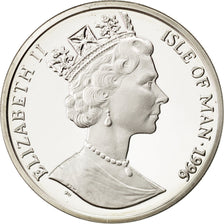 ISLE OF MAN, 10 Euro, 1996, KM #718, MS(63), Silver, 10.09