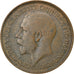 Coin, Great Britain, George V, 1/2 Penny, 1911, VF(30-35), Bronze, KM:809