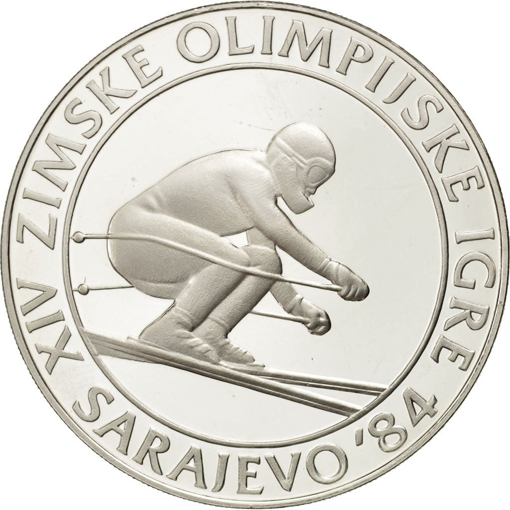 Iugoslavia, 500 Dinara, 1982, SPL, Argento, KM:92