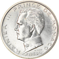 Coin, Monaco, Rainier III, 5 Francs, 1966, MS(60-62), Silver, KM:141, Gadoury:MC