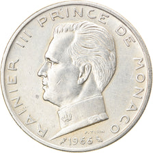 Coin, Monaco, Rainier III, 5 Francs, 1966, EF(40-45), Silver, KM:141, Gadoury:MC