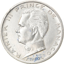 Coin, Monaco, Rainier III, 5 Francs, 1960, AU(50-53), Silver, KM:141, Gadoury:MC
