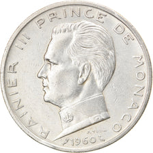 Coin, Monaco, Rainier III, 5 Francs, 1960, EF(40-45), Silver, KM:141, Gadoury:MC