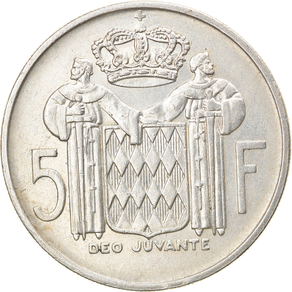 Coin, Monaco, Rainier III, 5 Francs, 1960, EF(40-45), Silver, KM:141, Gadoury:MC