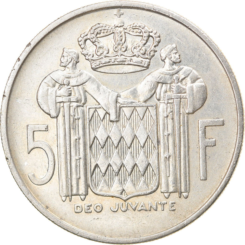 Monnaie, Monaco, Rainier III, 5 Francs, 1960, TTB, Argent, Gadoury:MC 152