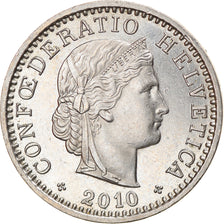 Coin, Switzerland, 20 Rappen, 2010, Bern, BE, EF(40-45), Copper-nickel, KM:29a