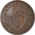 Coin, SWISS CANTONS, Rappen, 1844, CANTON LUZERN, EF(40-45), Copper, KM:119