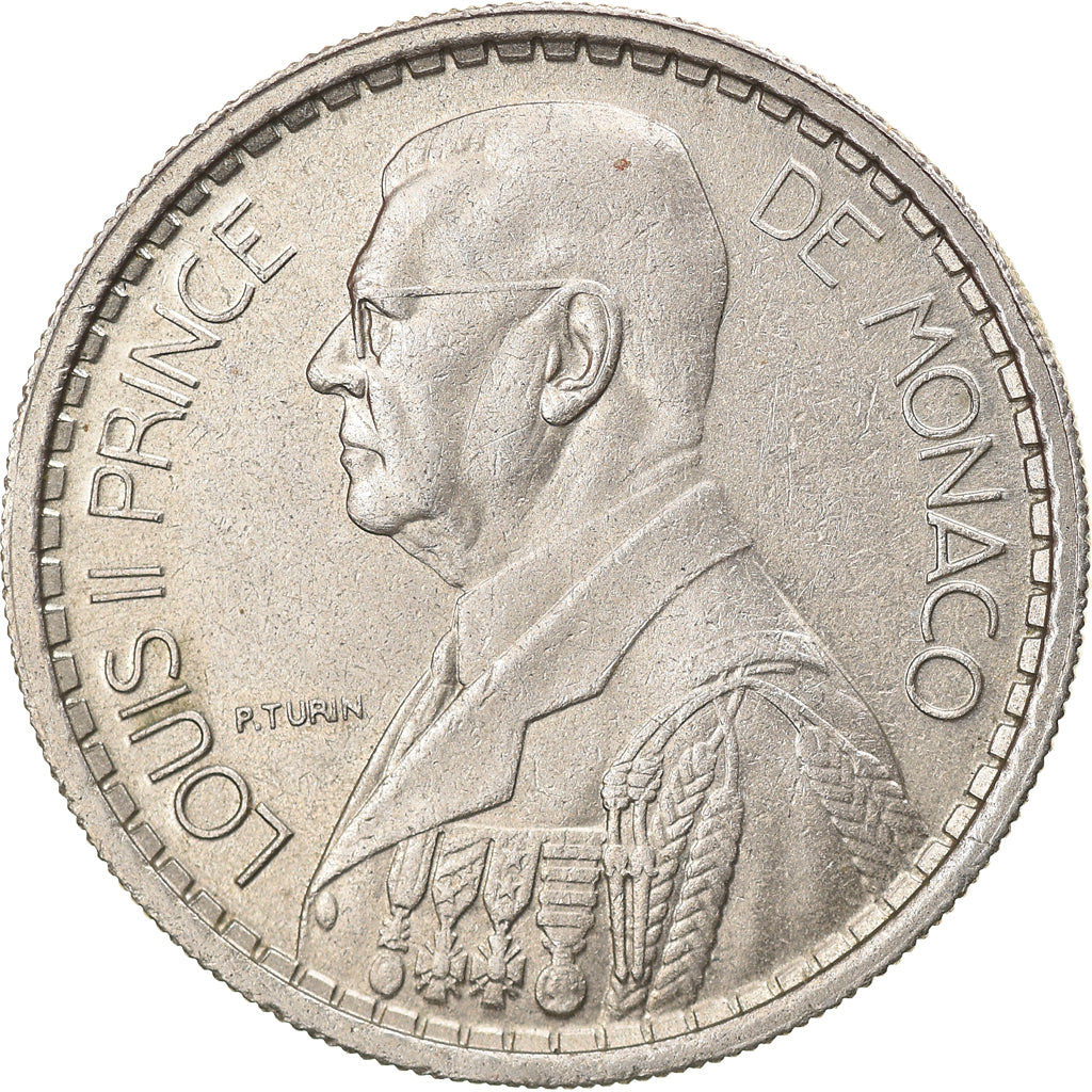 Moneta, Monaco, Louis II, 10 Francs, 1946, MB+, Rame-nichel, KM:123