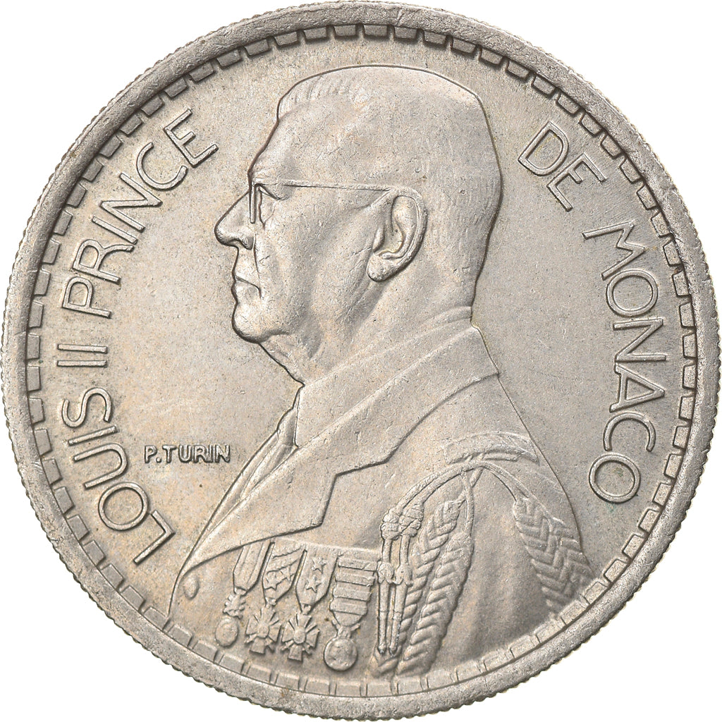 Moneta, Monaco, Louis II, 10 Francs, 1946, MB+, Rame-nichel, KM:123