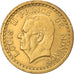 Moeda, Mónaco, Louis II, 2 Francs, 1945, VF(30-35), Alumínio-Bronze, KM:121a