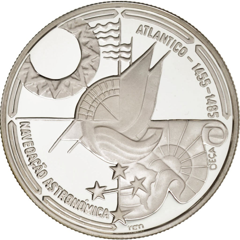 PORTUGAL, 100 Escudos, 1990, KM #649a, MS(64), Silver, 34, 20.92