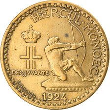 Monnaie, Monaco, Louis II, Franc, 1924, Poissy, TTB, Aluminum-Bronze