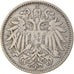 Coin, Austria, Franz Joseph I, 10 Heller, 1893, VF(30-35), Nickel, KM:2802