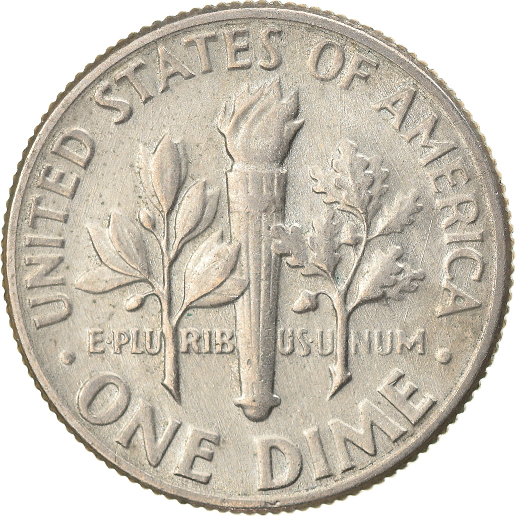 Moeda, Estados Unidos da América, Roosevelt Dime, Dime, 1973, U.S. Mint