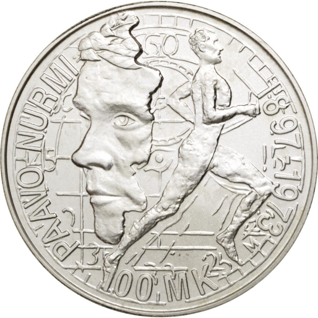 Finlandia, 100 Markkaa, 1997, SPL+, Argento, KM:84